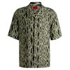 Hugo Mens Abstract Regular Short-Sleeved Shirt