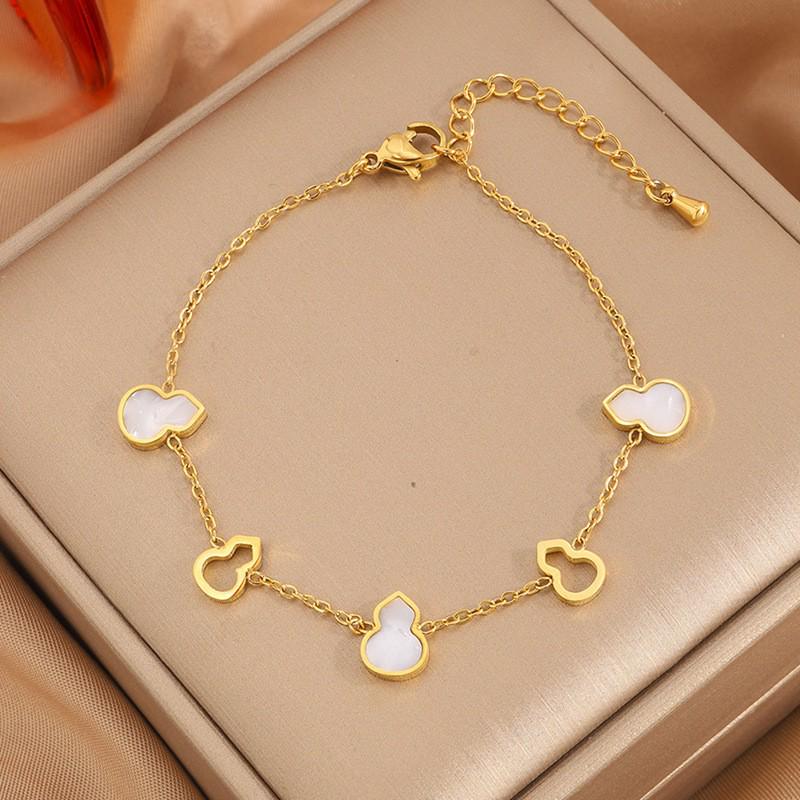 Korean Fashion Titanium Steel Diamond Inlaid Women's Luxury Bracelet