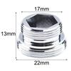 Gewindeadapter Wasserhahnadapter Innengewinde Silber Wassersparend Wassersparend Metall 18mm - 22mm Badezimmerzubehör