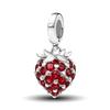 Copper Little Bear Car Red Series Charm Bead Fit Original Pan Bracelet Bangle High Quality Diy Jewelry For Womens