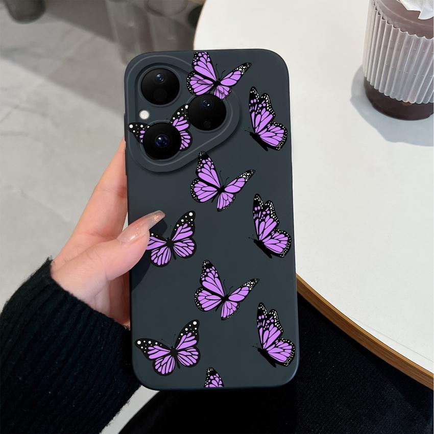 For Huawei Nova Y90 4E 5T Y70 Y72 6 7 8 9 SE Y61 Pura 80 Pro Soft Silicone Phone Covers Beautiful Sunflower Patterns Anti Slip Shell For Huawei Casing