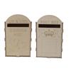 Wooden Wedding Mailbox with Lock Key Plywood Handcrafted Exquisite Vintage Wedding Post Box for Rece