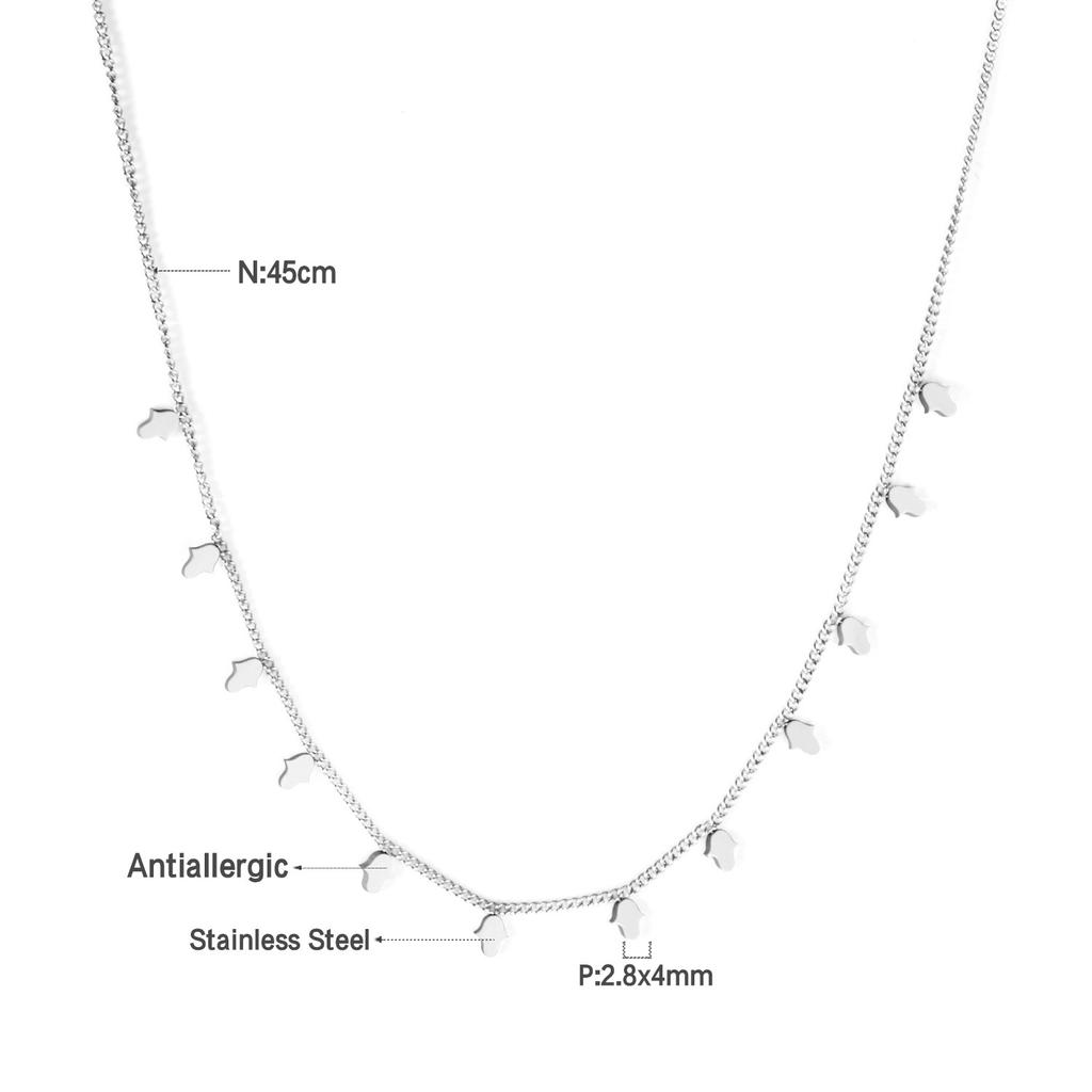 Simple And Versatile Rectangle Pendant Necklace Minimalist Luxury Women's Jewelry Accessory
