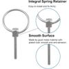 Lock Pins, Pack Of 8, 3 Mm Diameter Stainless Steel Round Safety Pins, Trailer Lock Pins, Suitable For Rail, Agricultural, And Lawn Equipment.