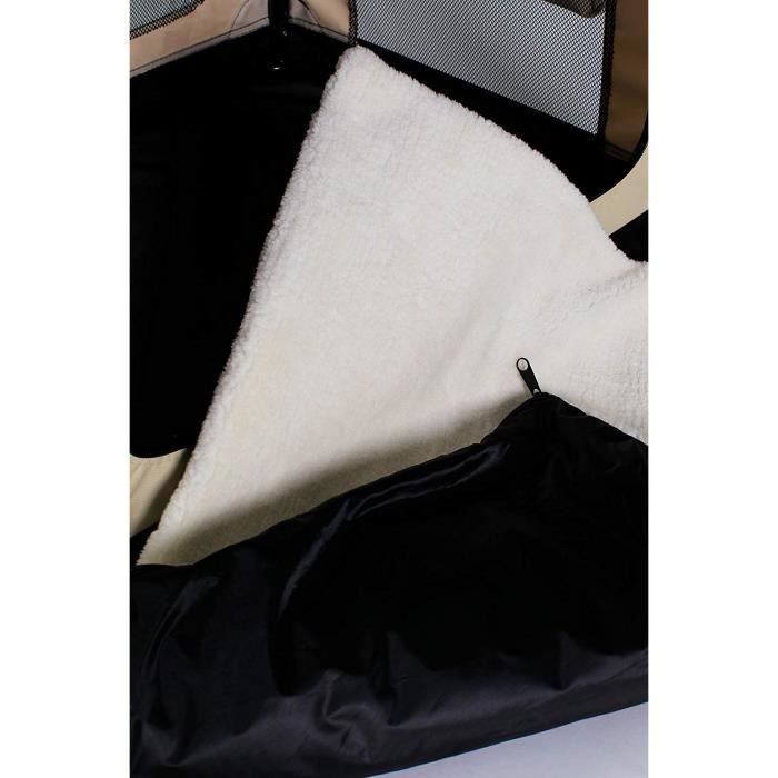 dibea chien pliable transport voiture box sacoche pour petits animaux (taille et couleur au choix), beige - tb10042