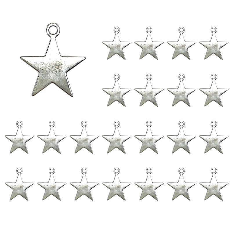 Versatile Star Shaped Spacer Bead Trendy Star Shaped Bead Accessories Stylish Pendant for Bracelets and Necklaces