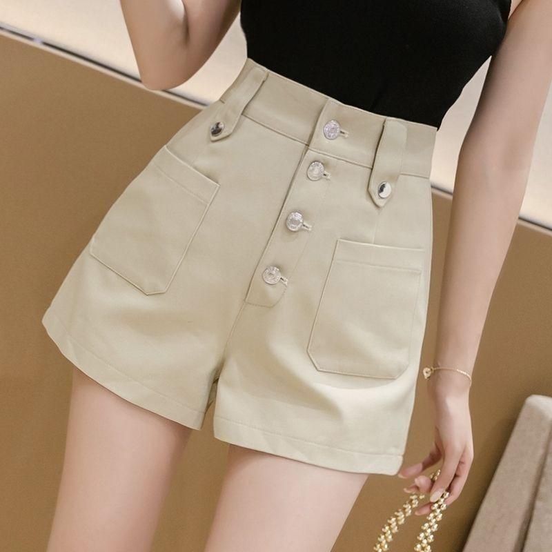 

High-Waisted Wide-Leg A-Line Summer Shorts for Women - Stylish, Loose, and Versatile Casual Pants. S 75-95