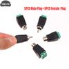 10Pcs/LOT AV Audio Video CCTV Camera Speaker Wire Cable Connector RCA Male Plug & Female Socket To Terminal Block Adapter