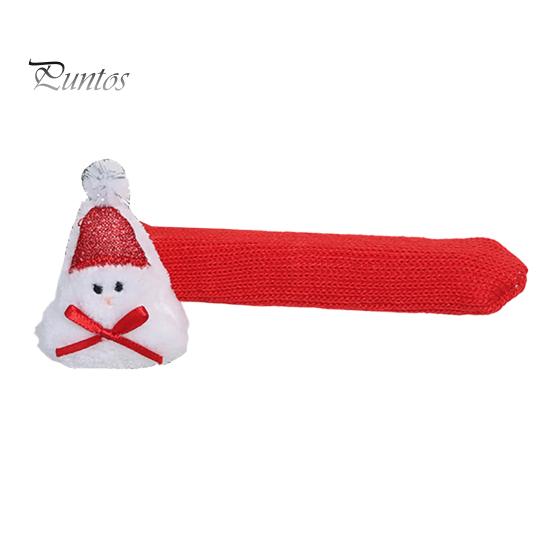 Knitted Santa Claus Door Knob Protectors Christmas Doorknob Covers, Reindeer Decor, Anti?Slip Protector Sleeves, Cartoon Decorations Handle Cushion