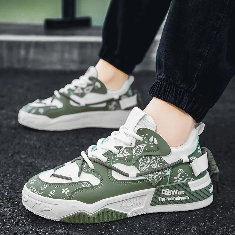 Men's Shoes 2025 New Summer All Casual Board Shoes Sports Thick Sole Increase Bread Shoes Non-slip Wear-resistant Casual Shoes