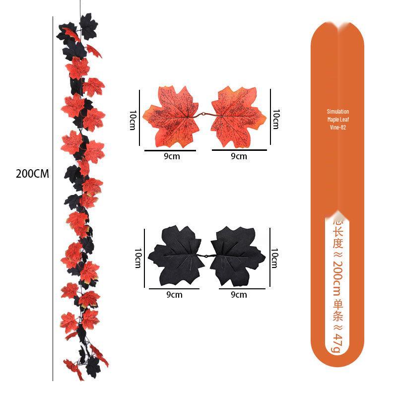 Autumn Maple Leaf Vine for Thanksgiving, Halloween & Christmas Decor