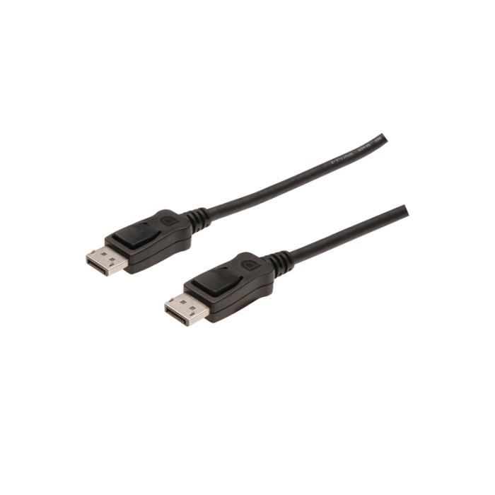 Câble displayport - assmann electronic - db-340100-020-s - 2m - prise en charge ultra hd (4k)