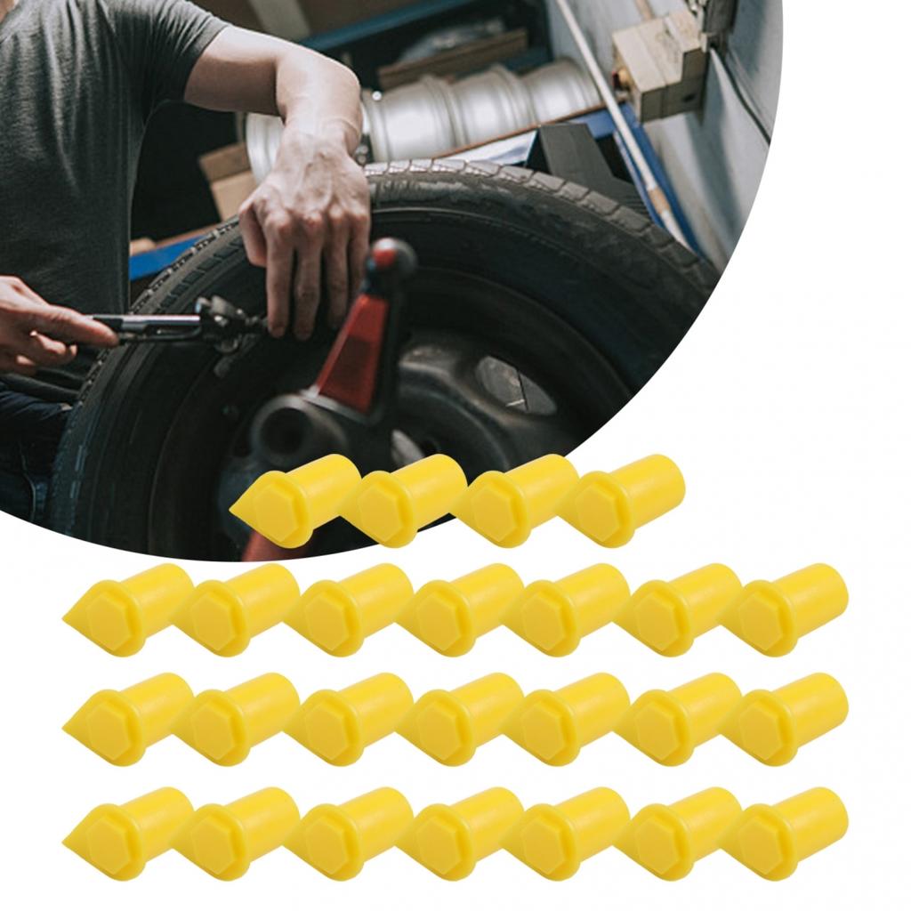 Maintain Wheel Nut-Tightness With Yellow Safety-Wheel-Nut Indicators 25 X 21mm