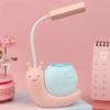 Cartoon LED Desk Lamp Gentle Brightness Rechargeable Eye Caring Study Lamp Night Light for Kids Bedroom
