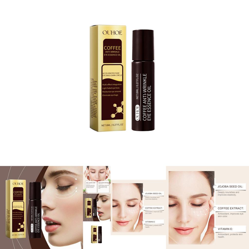 Ouhoe Caffeine Eye Serum Gentle Hydrating Firming Cream For Soft Moisturizing Treatment