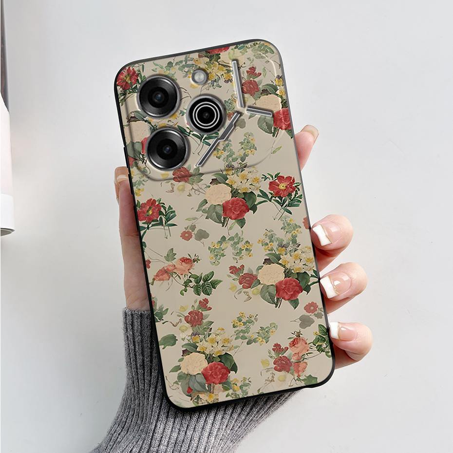 phone Case For Tecno Pova 6 Pro 5G Soft Silicone Back Cover For Tecno Pova 6 5G Case Cute Cartoon Protection Phone Cover Coque
