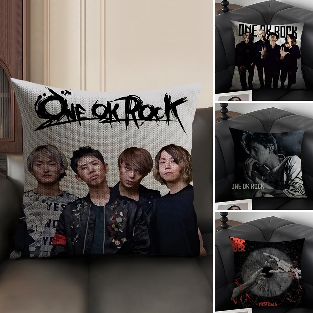 Band O-One Ok Rock Rock Ambitions Pillow Case Pattern Printed Pillowcase For Living Room Sofa Cushion Cover & Bedroom Decor