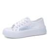 Fashion Summer Women Lace Casual Shoes Woman Mesh Breathable Sneakers Flats Comfort Shallow Platform Floral Loafers Walking Black Shoes