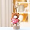 Keychain Love Bear Cute Cartoon Girl Backpack Decoration Hanging Plush Gift Doll
