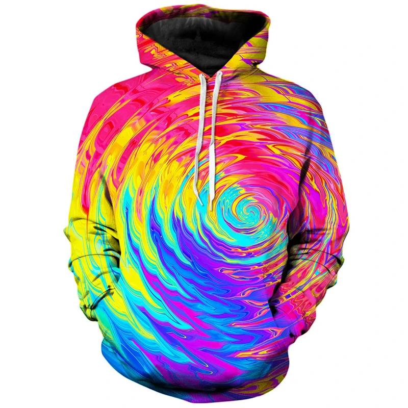 Unisex Hoodies & Sweatshirts 3D Printing Oil Painting Colorful Fashion Casual Unisex Long Sleeve Hoodie Sportswear