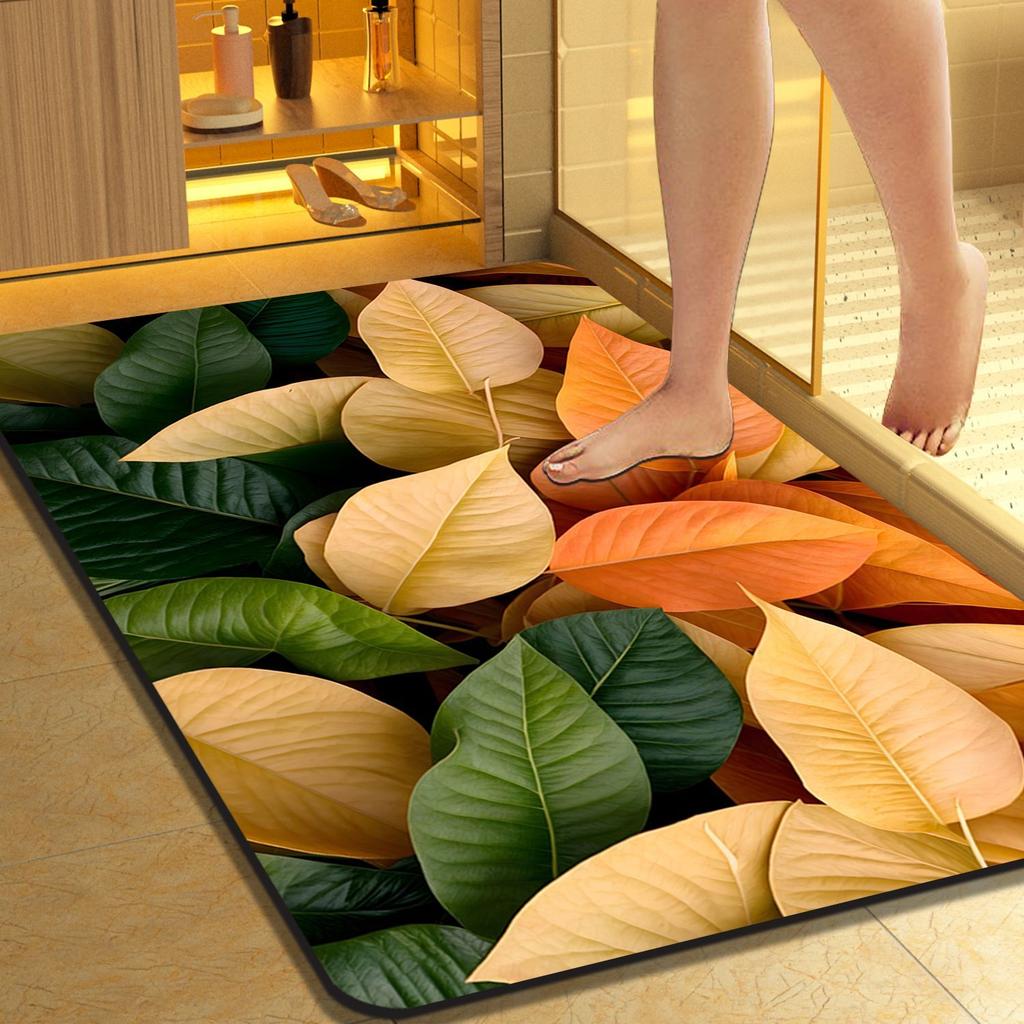 Diatomaceous Earth Bathroom Mat, Non-slip, Absorbent, Wash-free Soft Mat, Bathroom Entryway Door Mat