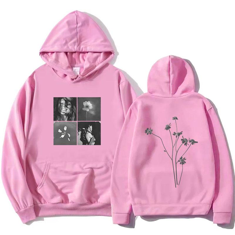 Felpe con Cappuccio Foto Piastrelle Petalo Design Ariana Grande Felpe con Cappuccio in Pile Manica Lunga Felpe con Cappuccio Unisex Streetwear Donna