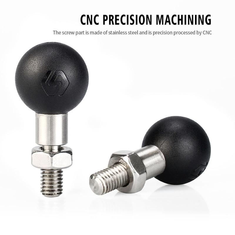 Anti-rust Stainless Steel M8 Ball Base for Motorcycle Handlebar Rear View Mirror Motorcycle Accessories