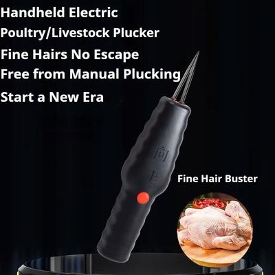 Fully Automatic Handheld Portable Chicken Quail Feather Removal Poultry Plucker Defeathering Tool Machine Electric Hair Remover
