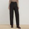 Women's Pleated Straight-Leg Suit Pants