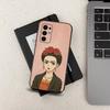 F-FridAS K-KaHlo-ES Artist For Samsung Galaxy A53,31,52,72,41,22,73,32,71,Note,J7,8,9,5G Soft Black Silicone Phone Case
