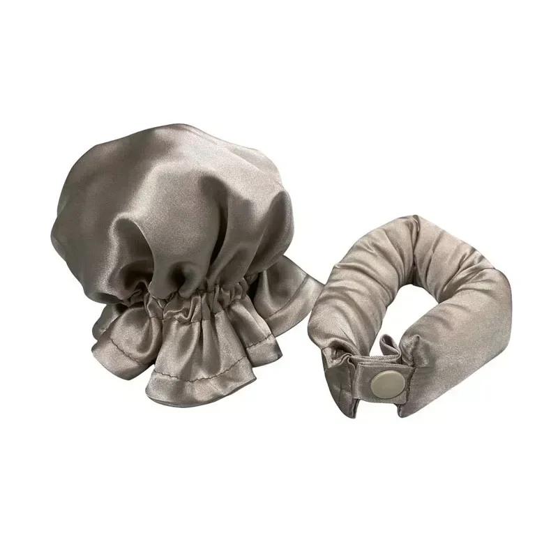 Heatless Hair Curler Satin Sleeping Cap Set No Heat Hair Rollers Curling Rod Headband Soft Curlers Lazy Curls Bonnet Night Hat