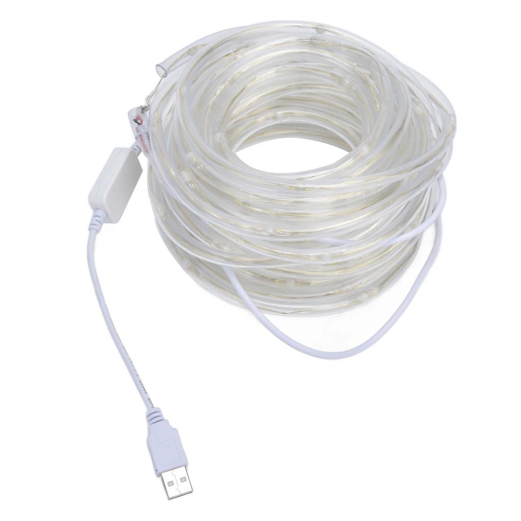 RGBW 100LED Rope Lights USB Powered Music Sync String Light APP Bluetooth Control IP45 Waterproof