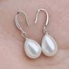 New Red Pearl Pendant Earrings Imitation Pearl Long Earrings Transparent Crystal Opal Earrings, Is A Romantic Gift for Women