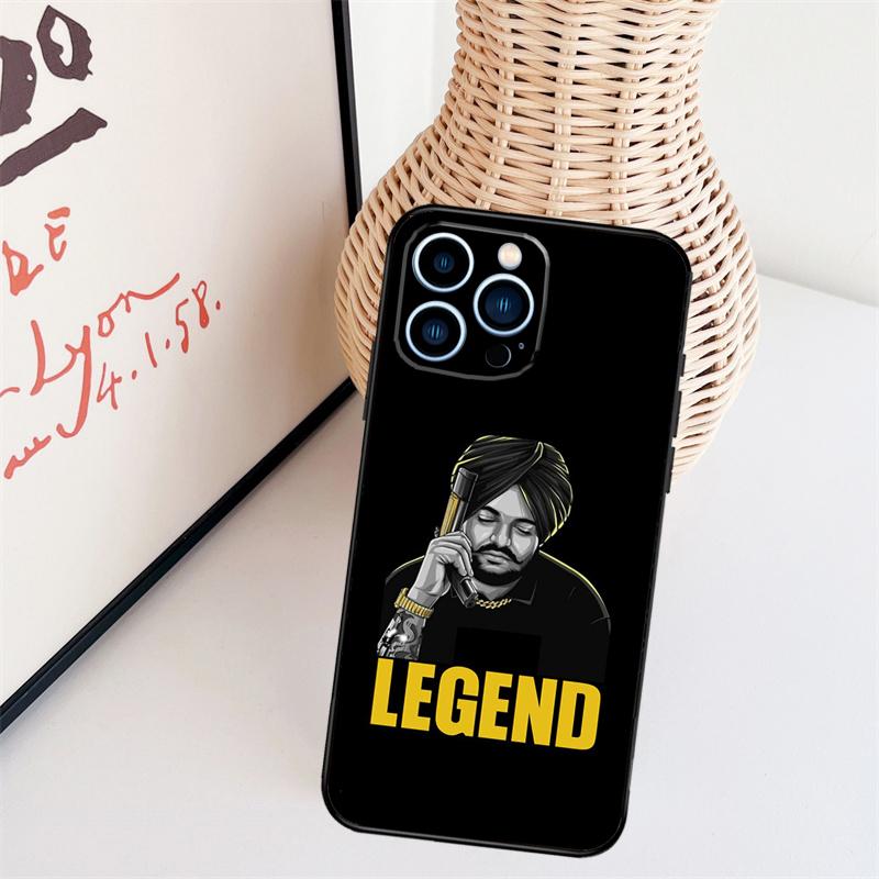 Sidhu Moose Wala Funda For iPhone 16 15 Pro 14 Pro Max Plus 11 13 12 Mini X XS XR Phone Case
