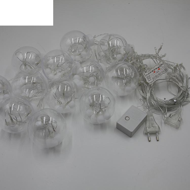 

Glass Ball LED Flashing Multifunctional String Lights Curtain Decoration Lamp Cute Creative Fairy Outdoor Layout Yellow#0