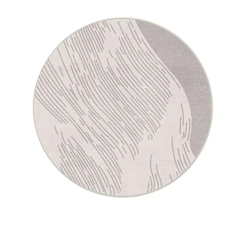 Round Living Room Carpet Large Striped Carpets for Bedroom Rug Bedside Floor Mat Modern Creative Minimalism Home Decoration Rugs
