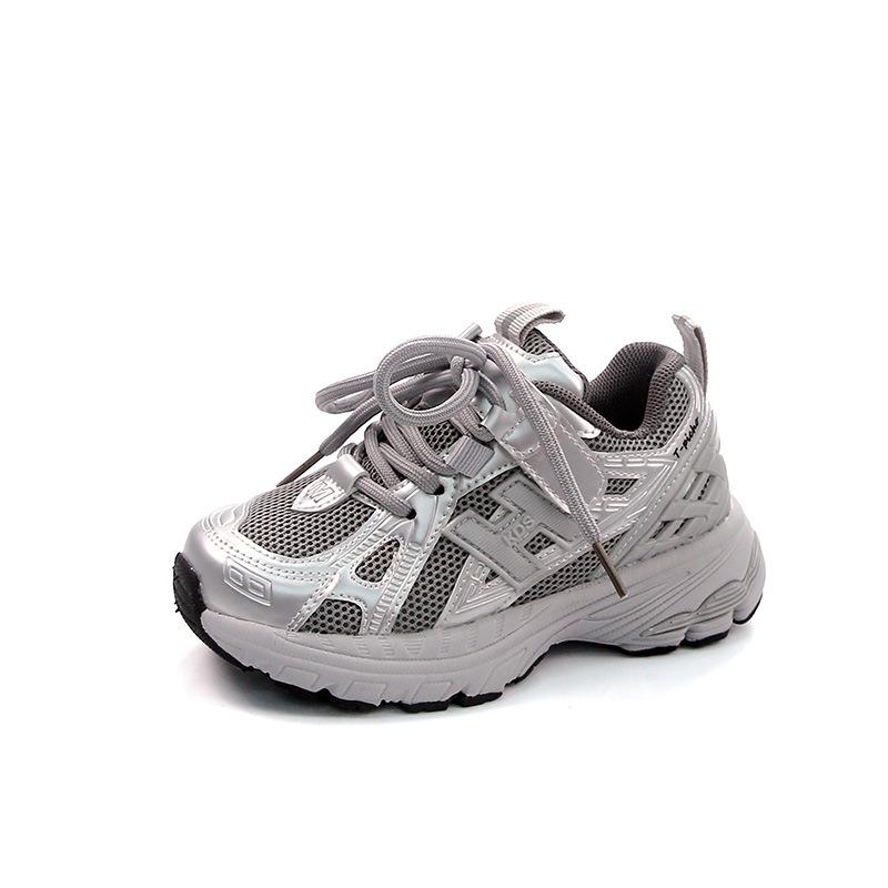 Children's sports shoes 2025 new trend cool mesh breathable dad shoes medium and large children's fashion versatile casual shoes