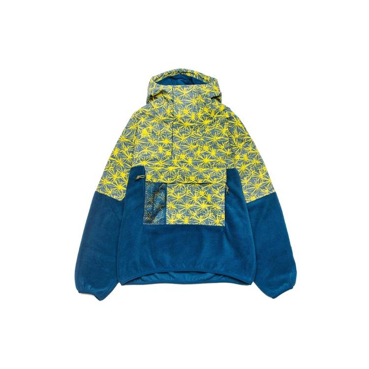 Nike Printing Splicing Big Pocket Pullover polar fleece Hooded Jacket Green Men s CK3106-432 XL