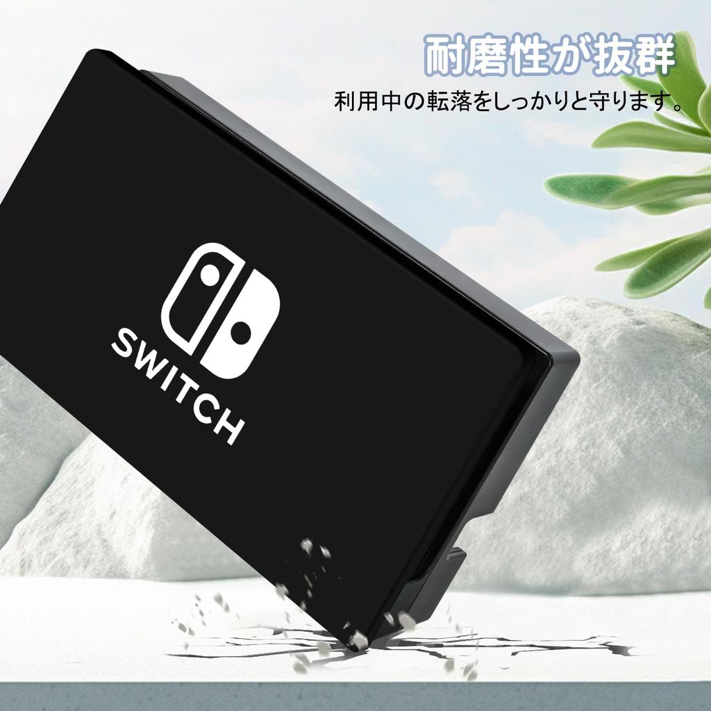 Dokovací stanice Dlseego Switch, dokovací stanice Nintendo Switch, dokovací stanice Switch, nabíjecí stanice Switch, kompatibilní s PC, plně poškrábaná, snadno se obarví, černá
