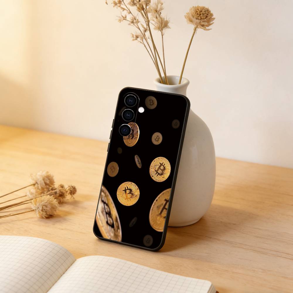 

B-Bitcoin Phone Case For Samsung Galaxy A73,A72,A71,A70,A53,A52,A51,Others Soft Black Cover Samsung a51 4g