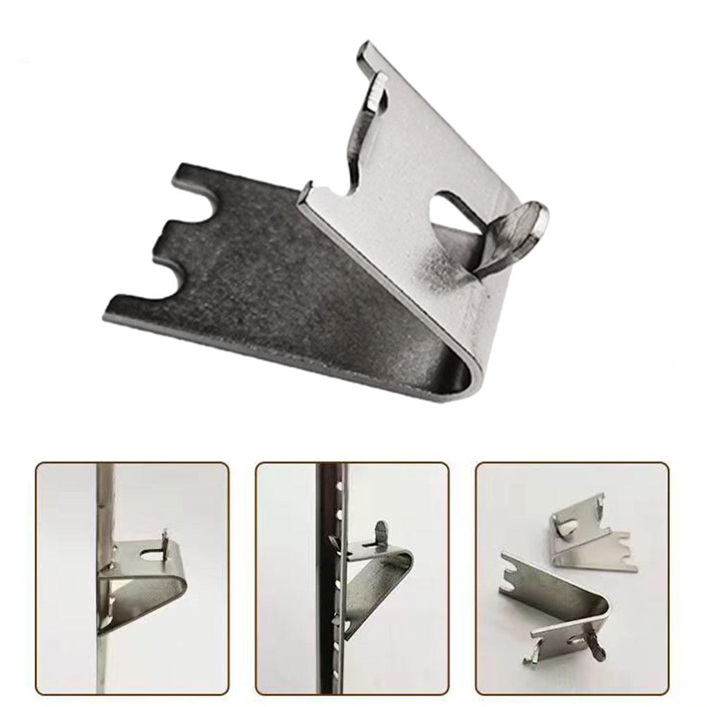 12pack/lot Premium Stainless Steel Easy Installation For Wide Stainless Steel Durable Fridge Shelves