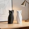 3D Printed Abstract Owl Figurine, Modern Minimalist Geometric Owl Statue, Decorative Bird Sculpture for Home Office Decoration