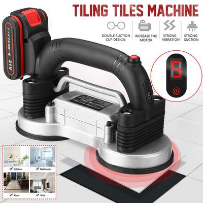 21 V Fliesenlegemaschine 60-120mm Fliesen Vibrator Saugnapf Verstellbar Tragbar Automatischer Bodenrüttler Nivellierwerkzeug