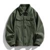 Spring and Autumn Men's Corduroy Lapel Jacket 2025 Men's New American Retro Brand Loose and Handsome Multi-pocket Cargo Jacket
