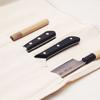 Tojiro Canvas Knife Pocket, Made In Japan, Safely Carry Knives, Holds 5 Knives, Compatible with Knives Up To Gyuto 240mm, Yodeba 240mm, Deba 165mm, Ya