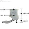 Heeled Sandals Women Summer Boots Kitten High Heels Shoes Designer 2025 New Brand Cowboy Ankle Open Toe Casual Party Pumps Cool