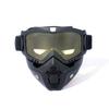 2Pcs Outdoor Cycling Goggles with Detachable Face Guard UV Protection Windproof Men Skiing Snowboarding Motorcycle Bike Sports Glasses