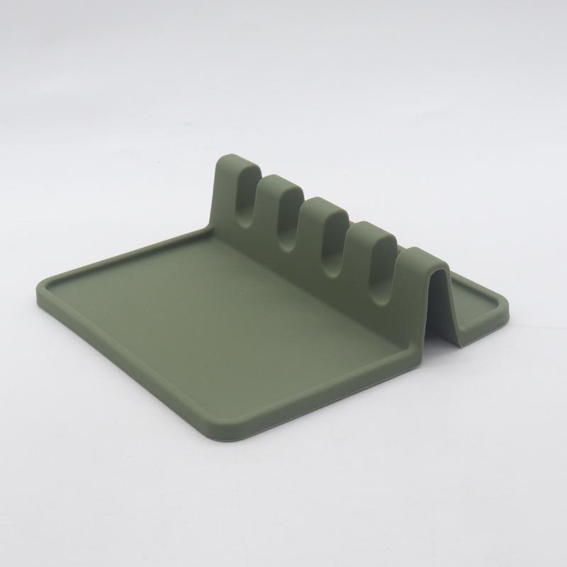 Silicone Pot Holder & Spoon Rest - Kitchen Countertop Mat & Lid Stand