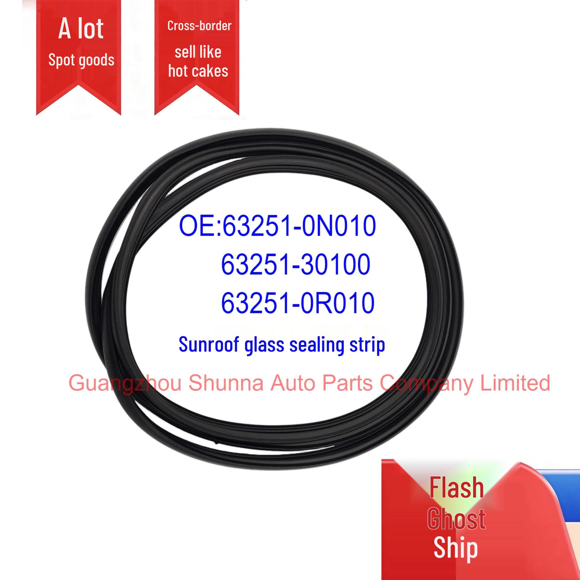 Toyota Lexus Crown Reiz Sunroof Glass Seal Strip 63251-0N010/30100/0R010 Full Set