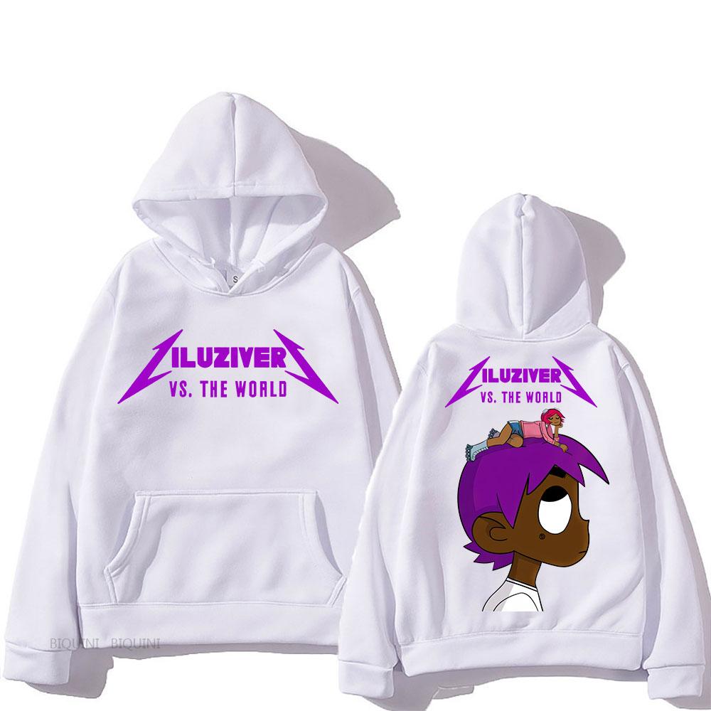 Lil Uzi Vert Hooded With Hooded Harajuku Casual Sweatshirt Long Sleeve Fleece Clothing Sudaderas Vintage Punk Pullovers